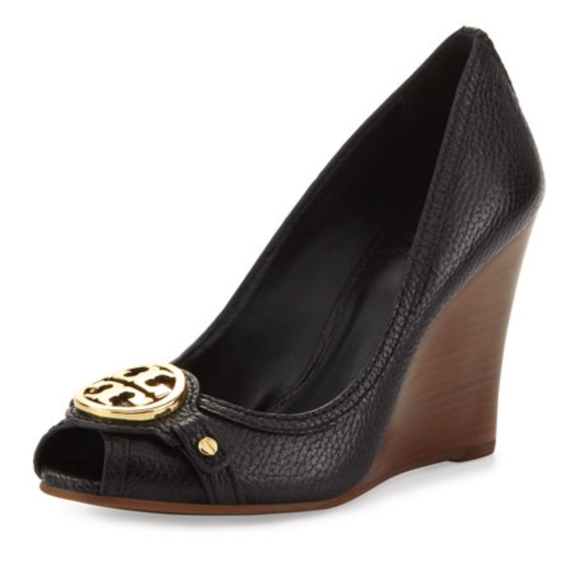 Tory Burch Shoes - Tory burch peep toe wedges 8